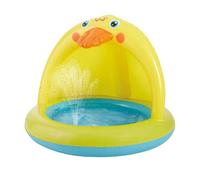 Piscina Gonfiabile per Bambini,Piscina Bassa con Spruzzatore e Tettuccio | Vasca Da Gioco Acquatica Da Esterno - Per Piccoli Animali, Ragazzi E Ragazze, Giardino, Spiaggia, Mare, Interno, Bagno