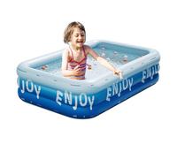 Piscina gonfiabile per bambini - Piscine gonfiabili resistenti ai raggi UV | Vasca rettangolare da giardino per giochi d'acqua estivi, piscine per famiglie all'aperto per divertimento in spiaggia e gi