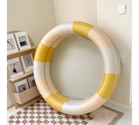 Piscina gonfiabile per bambini, stile retrò, piscina gonfiabile per famiglie, piscina con acqua spessa a strisce gialle