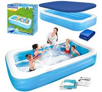 Piscina gonfiabile per famiglie 305 x 183 x 56 cm 3 in 1 Bestway 54009
