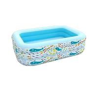 Piscina gonfiabile， Piscina gonfiabile automatica, piscina rettangolare a 3 anelli, for bambini ispessita, for famiglie for adulti, estiva for(185 * 125 * 60cm)