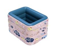 Piscina gonfiabile, Piscina gonfiabile for famiglie, piscina rettangolare rosa, for bambini, estiva for(180 * 140 * 75cm)