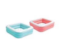 Piscina gonfiabile quadrata per bambini 86 × 86 cm con fondo morbido
