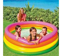 Piscina gonfiabile Rainbow 4 anelli 168 x 46 cm INTEX 56441