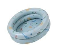 Piscina gonfiabile retrò - Centro per il nuoto della famiglia, design carino per divertimento estivo (blu)