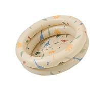 Piscina gonfiabile retrò - Centro per il nuoto della famiglia ispessito, design carino per divertimento estivo (beige)
