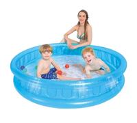 PISCINA GONFIABILE ROTONDA CON LATO MORBIDO A MOSAICO 155 X 32 CM PER BAMBINI 01