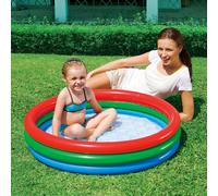 Piscina Gonfiabile Splash & Play Da Giardino All'Aperto 3 Anelli - 102cm