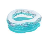 PISCINA GONFIABILE TONDA CONCHIGLIA SCINTILLANTE 150X127X43CM PER BAMBINI 52489