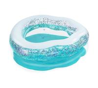 PISCINA GONFIABILE TONDA CONCHIGLIA SCINTILLANTE 150X127X43CM PER BAMBINI 52489