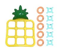 Piscina gonfiabile Toss Game Set, Floating Pineapple-Shaped Aqua Board with Toss Rings, Fun Aqua Toy, Uniquely Featured, Made in Excellent PVC Material 31,89 x 21,65 pollici