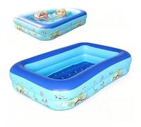 Piscina Gonfiabile | Vasca Palline Rettangolare Ispessita a Tema Animali Marini | Piscine Gonfiabili - per Festa Acquatica Estiva in Spazi Interni ed Esterni come Giardino Cortile e Prato