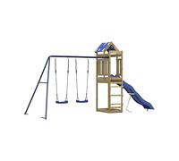 PISCINA GONFIABILE VIDAXL Parco giochi con altalene e scivolo 3279126