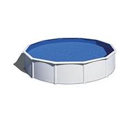 Piscina Gre KIT550ECO Fidji. - Piscina fuori terra in acciaio, rotonda in acciaio, colore bianco. Piscina scomponibile per Giardino. 550 x 120 cm