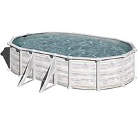Gre Pools Piscina Fuori Terra Con Pareti In Acciaio Greenland Oval 500x300x132 Cm