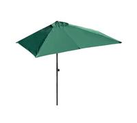 Piscina Half Ombrellone da Giardino Telo di Ricambio per Ombrellone con manovella di sollevamento facile, 5 robuste nervature per balcone, terrazza, cortile Verde 8.3 piedi/2.5 metri