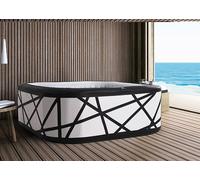 PISCINA IDROMASSAGGIO MINIPISCINA VASCA SPA GONFIABILE RISCALDATA 185CM 132GETTI