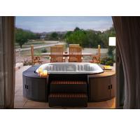 PISCINA IDROMASSAGGIO MINIPISCINA VASCA SPA GONFIABILE RISCALDATA185 CM 138GETTI