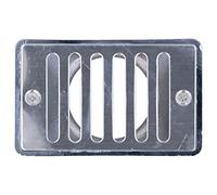 Piscina in Acciaio Inossidabile Piscina Overflow Outlet Anti -bloccante griglia Maschio Filo Cover di Scarico da Parete per Piscine per Piscine e Spa e Spa 11x6,8x6,5 cm