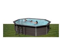 Piscina in composite Avantgarde 524x386x124 cm ovale Antracite