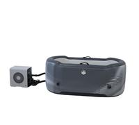 Piscina in Drop Stitch per Bagni di Ghiaccio con Kit Chiller 170x92x67A cm NetSpa Jarvi Grigio