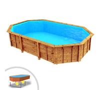 Piscina in legno indipendente ottagonale Riva 490