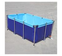 Piscina in tela di PVC per laghetti, resistente alle intemperie, per pesci Koi e tartarughe, grande serbatoio d'acqua per interni o esterni (1,5 x 1 x 0,7 m)