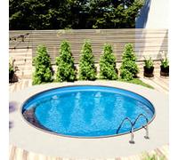 Piscina interrata in acciaio circolare NEWSKYBLUE 600-h.120cm-DELUXE