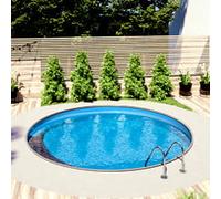 Piscina interrata in acciaio circolare NEWSKYBLUE 700-h.150cm-DELUXE