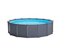 PISCINA INTEX FRAME GRAPHITE ø 478x124h con pompa a sabbia scaletta e teli