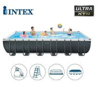 PISCINA INTEX FUORITERRA 732X366X132 RETTANGOLARE ULTRAFRAME POMPA A SABBIA NEW