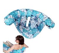Piscina Materassi Ad Aria Gonfiabile Piscina Lettino Cuscino Ad Aria Con Schienale Isola Piscina Con Superficie Letto Come Materasso Ad Aria Per Estate Attività All'aperto Laghi Fiumi