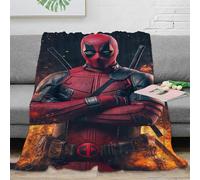 Piscina morta Deadpool Coperta Tiro Bambini Stampa 3D Peluche Morbida E Calda Coperta Da Viaggio Leggera Microfibra Per Bambini Ragazzi Adulti Per Adulti E Bambini 80x90inch(200x230cm)