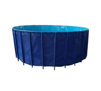 Piscina multifunzione in tela di PVC con valvola di scarico per allevamento di pesci, stoccaggio dell'acqua e irrigazione del giardino