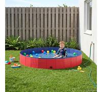 vidaXL Piscina per bambini Ø200 x 30 cm Rotondo per Bambino per Rosso