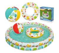 Piscina per bambini 3 in 1 122 x 20 cm + RUOTA + PALLA Bestway 51124