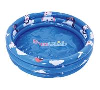 Piscina per bambini a 3 anelli pinguini 100x23 cm