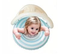 Piscina per bambini con tettuccio parasole, giocattolo gonfiabile, anello di nuoto con protezione UV per bambini all'aperto nuoto lago piscina