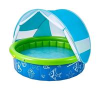 Piscina per bambini con tettuccio parasole, spaziosa e pieghevole, piscina per bambini, estiva, per bambini, giardino, cortile,