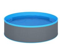 Piscina per bambini e adulti 350 x 90 cm grigio - Grande piscina gonfiabile per giardino e terrazza - durevole e stabile per divertimento estivo