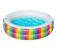 Piscina Per Bambini Fantasia Rainbow Rotonda 206x51 cm Da Giardino Bestway