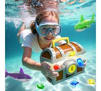 Piscina per Bambini Giocattolo in Piscina, Grande Gioco di Immersioni per Il Torace con Le ghioli Gemme Pesce, Set di Giochi per tesori per Il Nuoto all'aperto per Esterni, Divertenti Regali