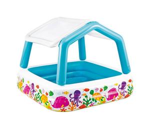 PISCINA PER BAMBINI gonfiabile con parasole 157x157x122h SUN SHADE INTEX 57470