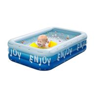 Piscina per bambini gonfiabili - piscina rettangolare per bambini, 180x130x56 cm, piscina gonfiabile a terra spessa, realizzata in materiale resistente ai raggi UV, perfetta per uso familiare, perfett