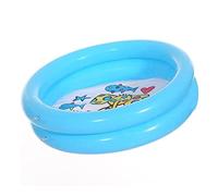 piscina per bambini, Inflatable Pool 2 Ring Paddling, Round Above Ground Swimming Summer Water Fun Bathtub Garden(Blue,2pcs)
