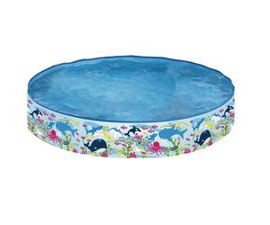 Piscina per bambini istantanea, piscina fuori terra, piscina per bambini blu oceano profondo Piscina per bambini Piscina rotonda istantanea fuori terra per bambini dai 3 anni in su