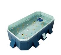 Piscina per bambini pieghevole multiuso per famiglia e animali domestici, design pieghevole non gonfiabile, con maniglia per il trasporto, resistente piscina all'aperto per giardino e campeggio