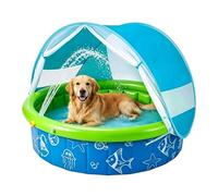 Piscina per bambini, pieghevole, protezione solare per giochi d'acqua, piscina per bambini con tettuccio parasole, per l' , per bambine, giardino, cortile,
