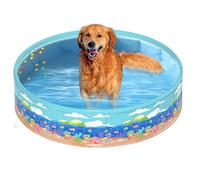Piscina Per Bambini,Piscina Pieghevole In PVC Senza Gonfiaggio Per L'Infanzia | Vasca Da Bagno Portatile Per Giardino Cortile E Giochi D'Acqua
