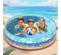 Piscina Per Bambini | Piscina Pieghevole In PVC Senza Gonfiaggio Per L'Infanzia | Vasca Portatile Per Bambini Ragazzi Animali Domestici
